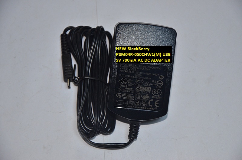 NEW BlackBerry 5V 700mA PSM04R-050CHW1(M) USB AC DC ADAPTER - Click Image to Close